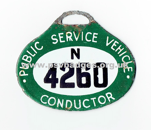 N 4260 Early hanging badge from the Metropolitan area. In my collection.
