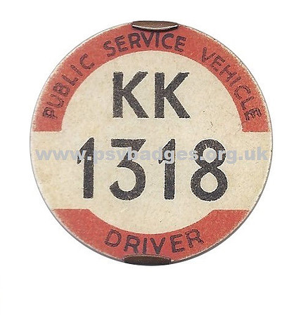 KK 1318 early 1935 issued badge.
