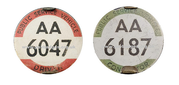 AA 6187 Conductor     Both now in my collection