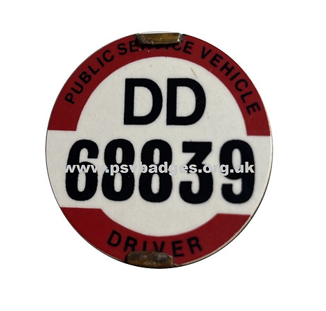 DD 68839 Thick print dark red border.