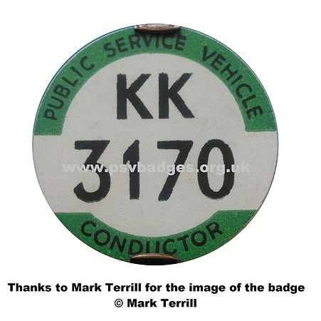 KK 3170 ©Mark Terrill   A nice early 1935 issued badge, in lovely condition.