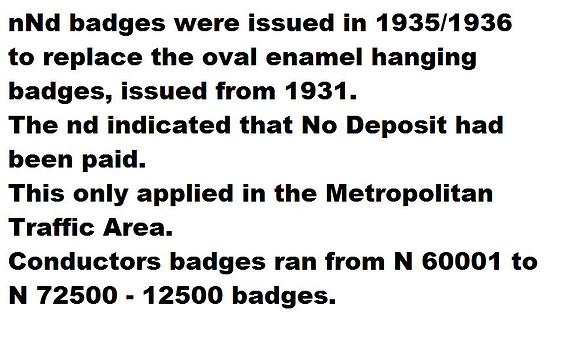 nd badges N 60001 to N 72500.