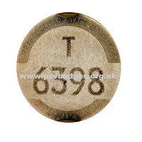 T 6539 Tram/Trolleybus Drivers badge