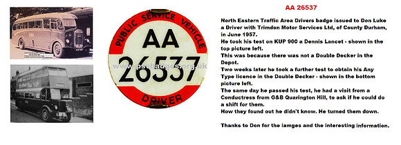AA 26537 Don Luke Trimdon Motor Services.