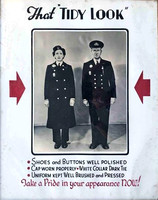 GLASGOW CORPORATION TRAMWAYS C1940S 1950S STAFF POSTER THAT TIDY LOOK