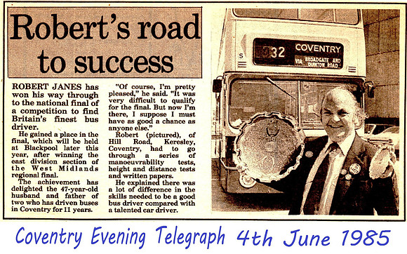 DD 64829 Bus Driver of the Year finalist