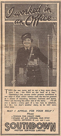 Southdown Conductress - Advert.