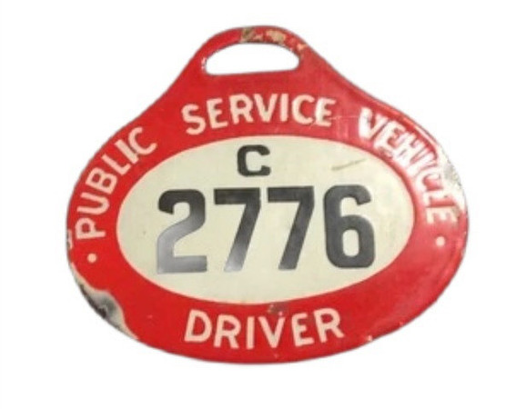 C 2776 Enamel Hanging badge from the North Western Traffic Area