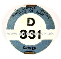 D 331 Road Service Vehicle Isle of Man Driver