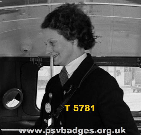 T 5781 London Transport Trolleybus Conductress