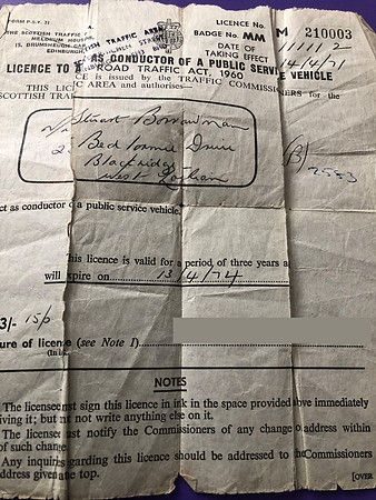 MM 111112 Conductors licence