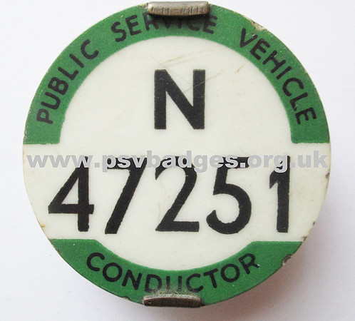 N 47251 Issued mid to late 1950s