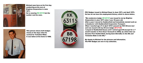 BB 67198 Driver. KK 63115 Conductor