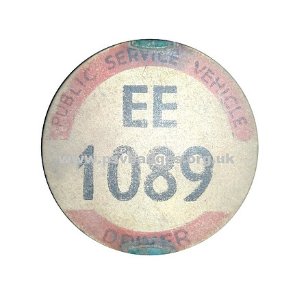 EE 1089 A very early issued badge, from the EMTA in my collection.