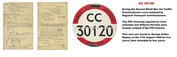 CC 30120 With WW2 Defence permits.