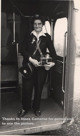 MM 113231 Dunfermline Conductress Agnes (Aggie) Parks in the 1970's