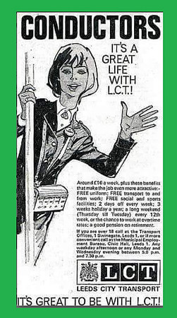 Leeds City Transport Recruitment poster.