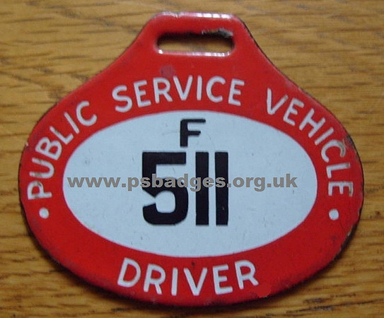 F 511 Early hanging Drivers badge