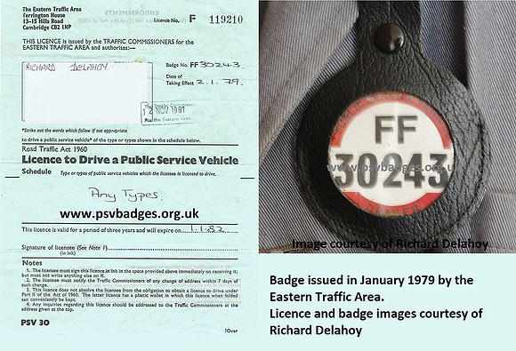 FF 30243 Richard Delahoy Badge and Licence