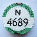 N CONDUCTORS BADGES METROPOLITAN TRAFFIC AREA