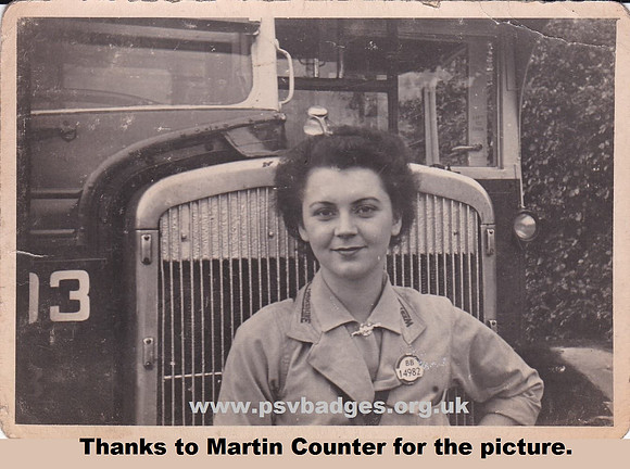 BB 14982 West Yorkshire Road Car company Conductress