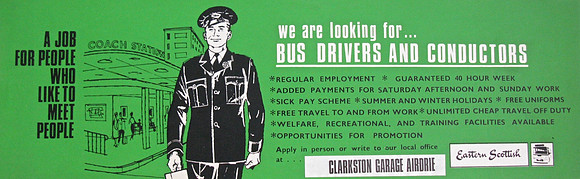 Eastern Scottish advert for Drivers and Conductors