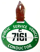 C 7161 North Western Traffic Area hanging badge. c1931s issue
