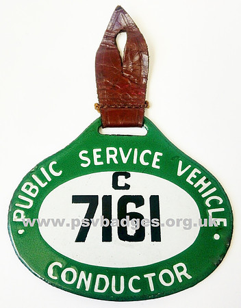 C 7161 North Western Traffic Area hanging badge. c1931s issue