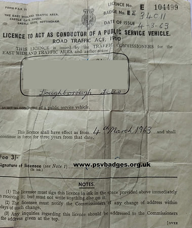 EE 34011 Conductors licence