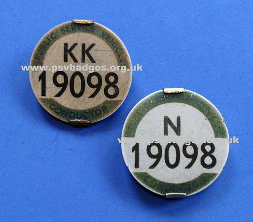 KK 19098 and N 19098 Different Traffic areas but the same number. Now in my collection.