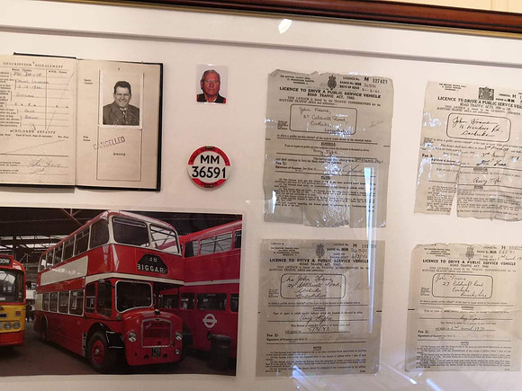 MM 36591 A selection of memorabilia from John Frame, a Driver with Central SMT