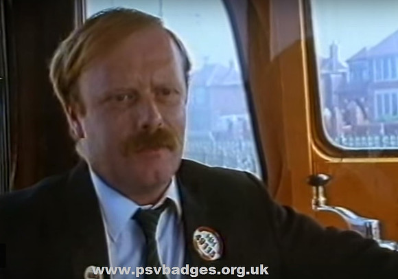HH 49115 Blackpool Tram Driver sporting an HH badge.
