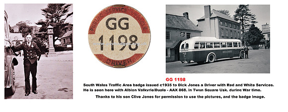 GG 1198  Red and White Driver Dick Jones