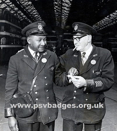 EE 34872 Conductor and EE 19699 Driver from the Nottingham Corporation Transport Department