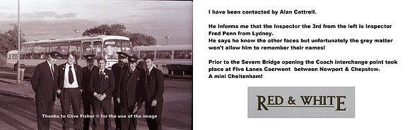 GG xxxxx Driver with Red and White Inspectors Severn Bridge interchange sometime in 1972-3