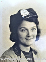 EE 13371 Trent Motor Traction Co. Conductress Hilda Mathers. The practise of wearing the PSV Badge on the cap is evident. © Alan Hiley