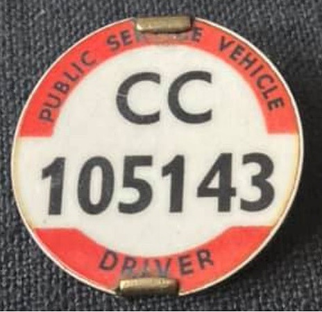 CC 105143 issued to Dave Fowles a Driver at Manchester Princess Road Garage.