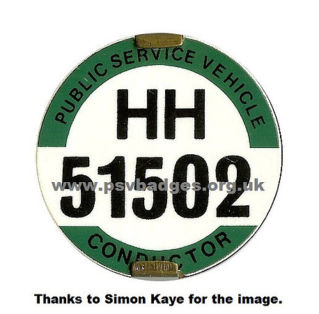 HH 51502 Dark green edging and Thick print. The second badge with thick print for this area.