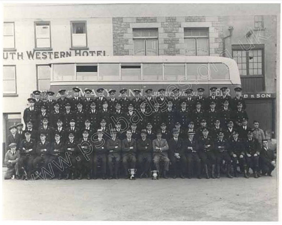 Jersey Motor Transport Staff line up.