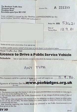 AA 53421 licence