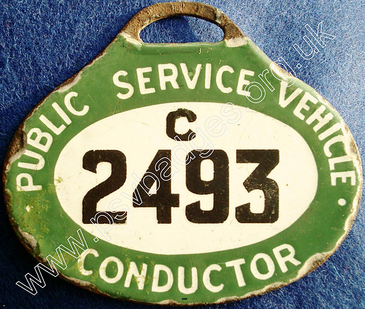 C2493 early enamel hanging badge issued until 1935