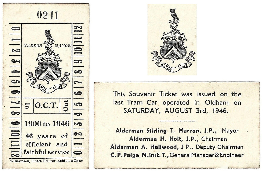 Last day of Oldham trams ticket - Copy