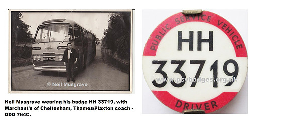 HH 33719 Neil Musgrave. Marchant's Coaches Cheltenham