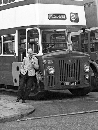 Oldham Corporation Driver Joe Ikenuks. Badge number CC 66429