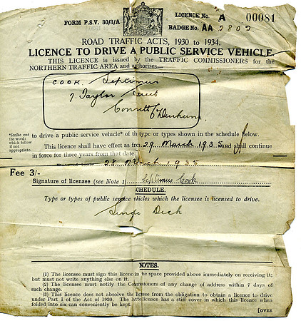 AA 2802 licence issued 29th March 1935