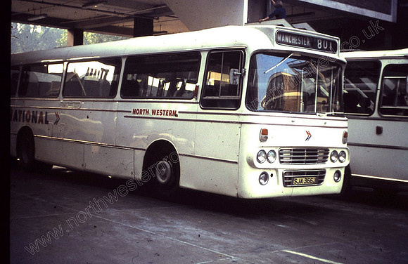 SJA 366J seen here in Chorlton Street Coach Station - Manchester