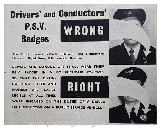 AA 17663 The wrong way, and the right way to wear a PSV Badge.