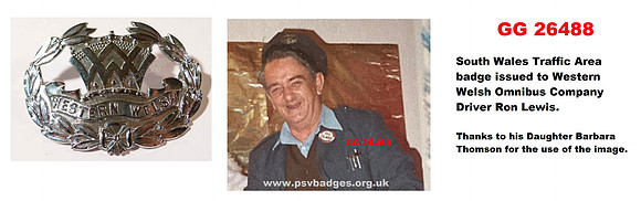 GG 26488 Ron Lewis , Western Welsh Brecon Depot. Thanks to Barbara Thomson his daughter