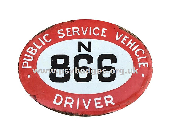 N 866 An early hanging badge