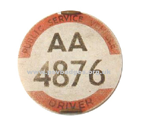 AA 4876 Early 4 figure badge.